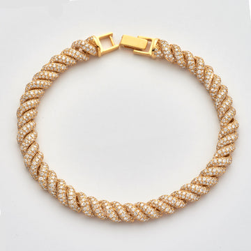 14KY 9.30CTW DIAMOND SAN MARCOS BRACELET