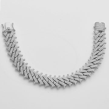 10KW 11.05CTW DIAMOND SPIKE MIAMI CUBAN BRACELET
