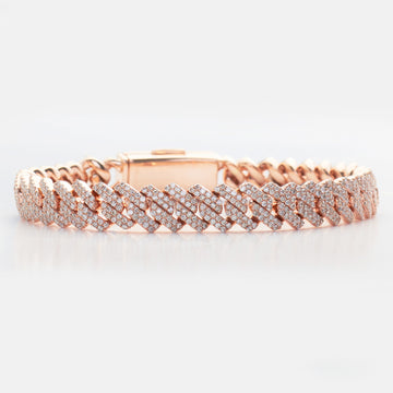 10KR 6.30CTW DIAMOND SQUARE LINK MIAMI CUBAN
