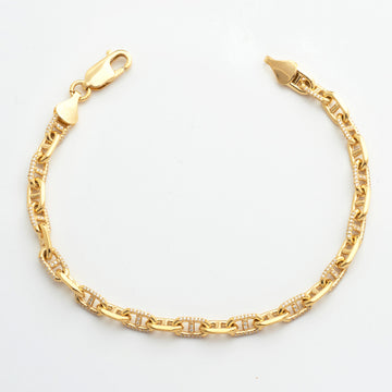 14KY 1.05CTW DIAMOND ANCHOR BRACELET
