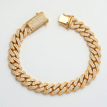 10KY 9.19CTW DIAMOND MIAMI CUBAN BRACELET