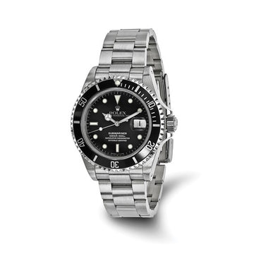 Men's Rolex-Independently Certified Steel Oyster 40mm Submariner Black Dial Watch