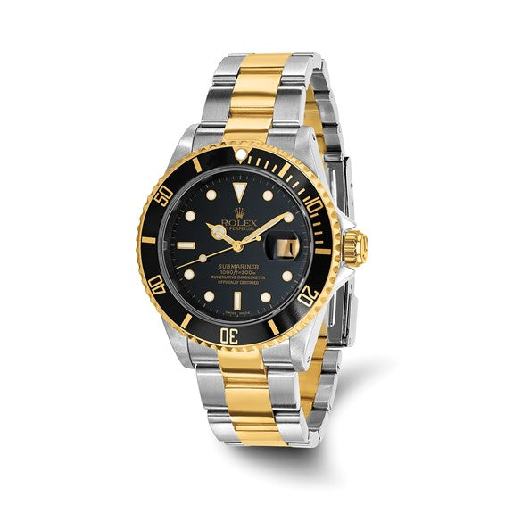 Rolex-Independently Certified Steel and 18k Oyster 40mm Submariner Black Dial Watch