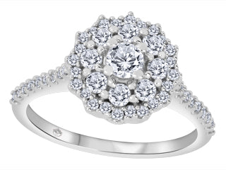 Excuisita 14Kt White Gold Engagement Ring SBJ3355 BH