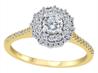 Regal Mandala Halostyle Diamond Engagement Ring SBJ3701 BH