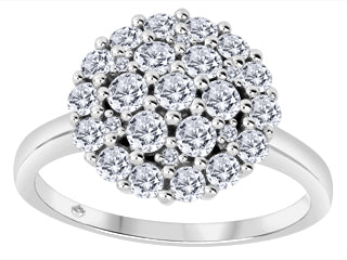 Beatruze Flower Diamonds Fashion Womens Ring SBJ3711/00 BH