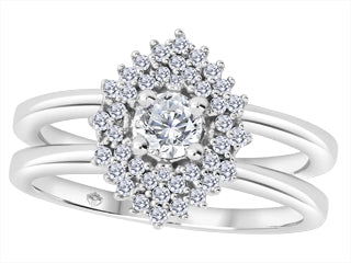 Swittzer Double Band Engagement Ring SBJ3729 BH