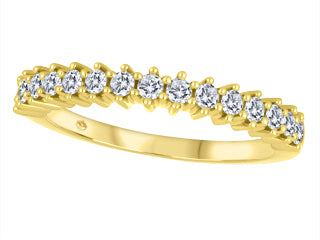 Simple Embellish Anniversary band 10K Yellow SBJ3751 BH