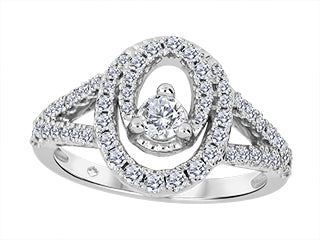 Double Loop Ladies' Fashion Ring SBJ3761 HB