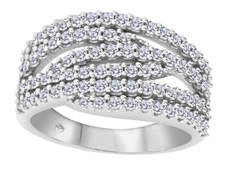 Monarch Loop-line Diamond Fashion Ring SBJ3763 BH