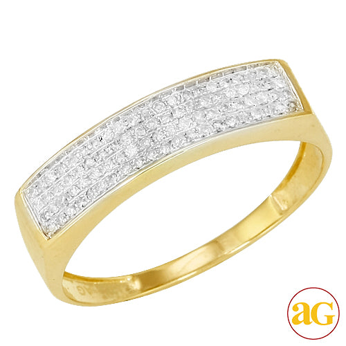 10KY 0.25CTW DIAMOND MENS RING