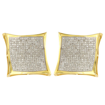 YS 2.00CTW DIAMOND KITE SHAPE ER