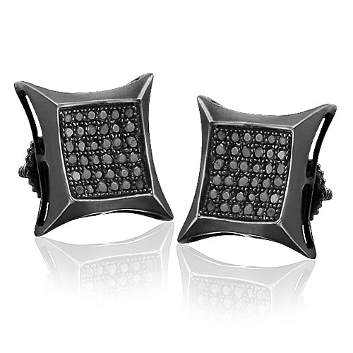 BS 0.10CTW BLACK DIA KITE SHAPE ER