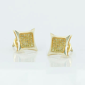 YS 0.25CTW YELLOW DIA KITE SHAPE ER