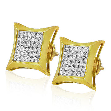 YS 0.15CTW DIAMOND KITE SHAPE ER