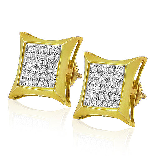 YS 0.15CTW DIAMOND KITE SHAPE ER