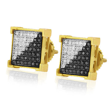 YS 0.10CTW 1/2 BLACK DIA V-PRONG ER