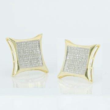 YS 1.00CTW KITE SHAPE EARRINGS