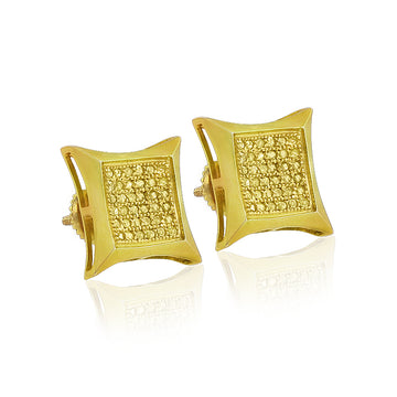 YS 0.75CTW YELLOW DIA KITE SHAPE ER