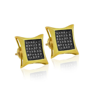 YS 0.15CTW BLACK DIA KITE SHAPE ER