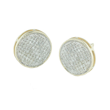 YS 0.50CTW DIAMOND DISC EARRINGS
