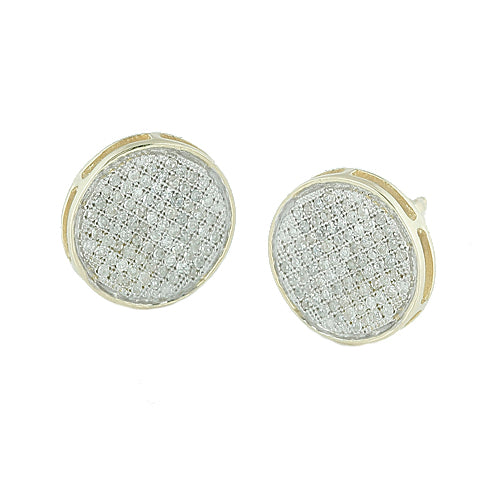 YS 0.50CTW DIAMOND DISC EARRINGS