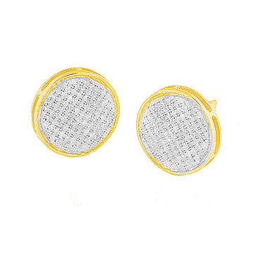 YS 0.75CTW DIAMOND DISC EARRINGS