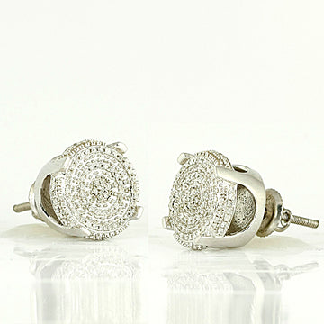 SS 0.50CTW DIAMOND FANCY EARRINGS