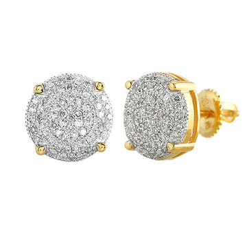 YS 0.35CTW DIAMOND DISC EARRINGS