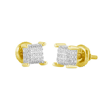 YS 0.10CTW DIAMOND DICE EARRINGS