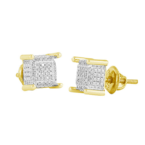YS 0.15CTW DIAMOND DICE EARRINGS