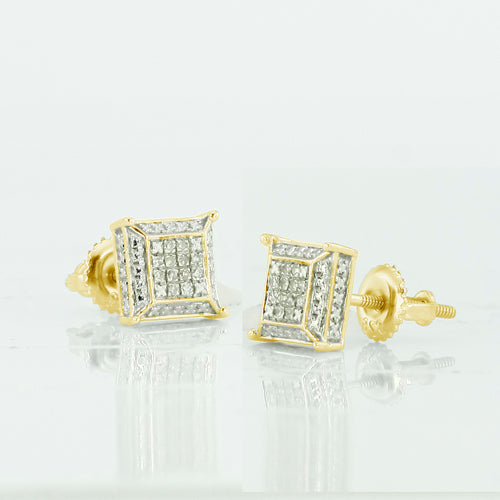 YS 0.10CTW DIAMOND DICE EARRINGS