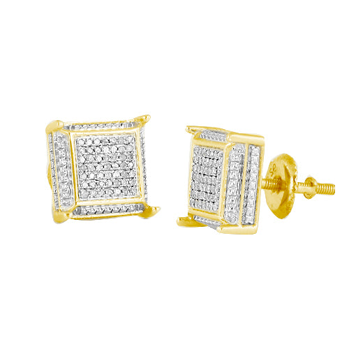 YS 0.15CTW DIAMOND FANCY EARRINGS