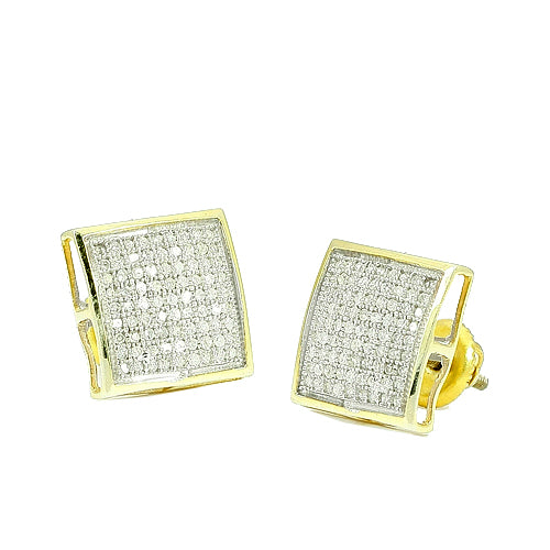 YS 0.50CTW DIAMOND DOME EARRINGS