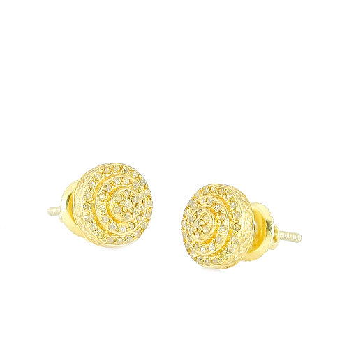 YS 0.25CTW YELLOW DIA FANCY EARRINGS