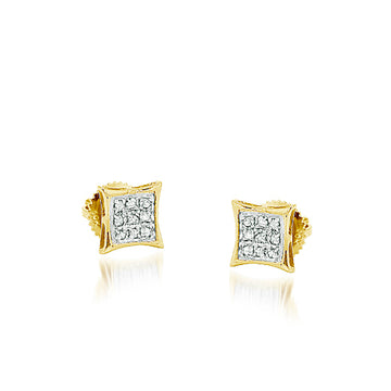 YS 0.05CTW DIAMOND KITE SHAPE ER