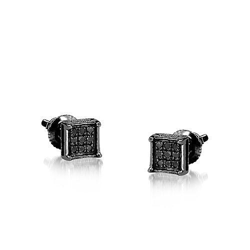 BS 0.05CTW BLACK DIA SQ. PRONG ER