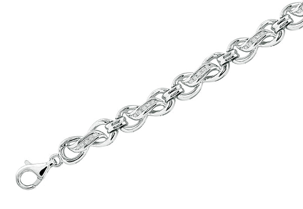 SS 0.25CTW DIAMOND FANCY BRACELET