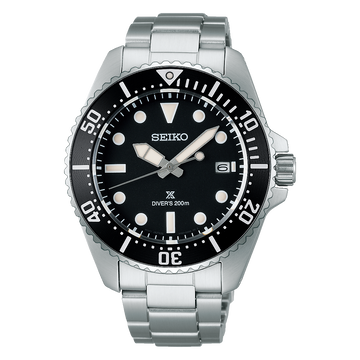 Seiko Prospex SNE597 Men's Solar Diver's Watch – 41mm Black Dial, V157 Movement, 200M Water Resistance