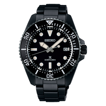 Seiko Prospex SNE599 Men's Solar Diver's Watch – 41mm Hard-Coated Stainless Steel, V157 Movement, Sapphire Crystal, 200M Water Resistance