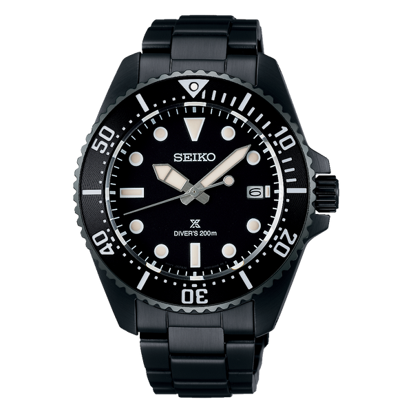Seiko Prospex SNE599 Men's Solar Diver's Watch – 41mm Hard-Coated Stainless Steel, V157 Movement, Sapphire Crystal, 200M Water Resistance