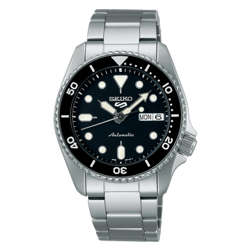 Seiko 5 Sports SRPK29 – Black Dial Stainless Steel Bracelet