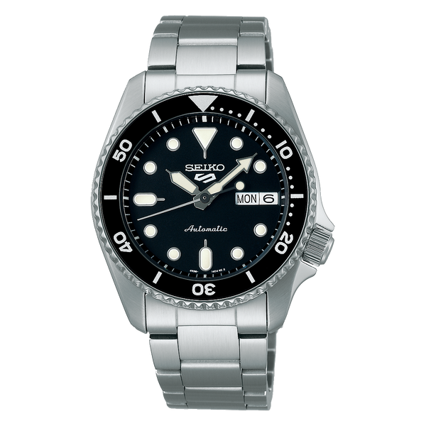 Seiko 5 Sports SRPK29 – Black Dial Stainless Steel Bracelet