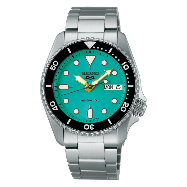 Seiko 5 Sports SRPK33 – Green Dial Stainless Steel Bracelet