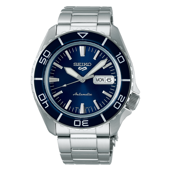 Seiko 5 Sports SRPK97 – Blue Dial Stainless Steel Bracelet