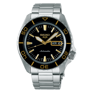 Seiko 5 Sports SRPK99 – Black Dial Stainless Steel Bracelet