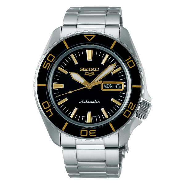 Seiko 5 Sports SRPK99 – Black Dial Stainless Steel Bracelet