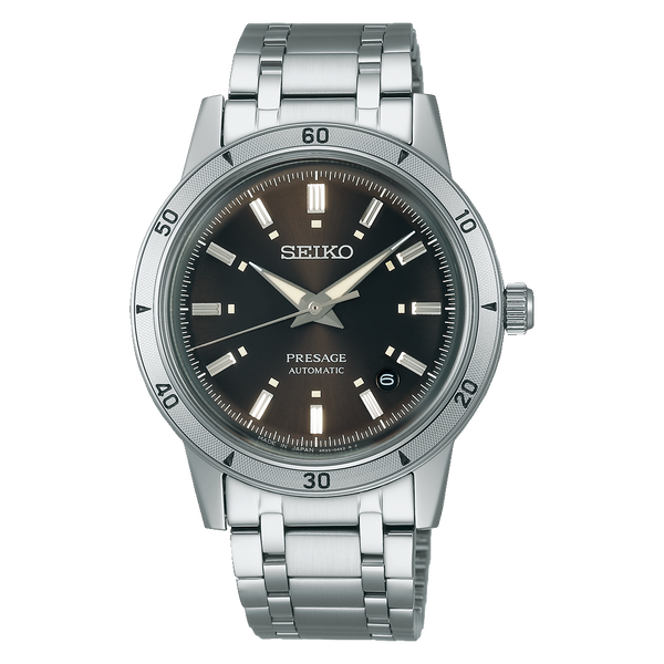 Seiko Presage SRPL09 – Brown Dial Stainless Steel Bracelet