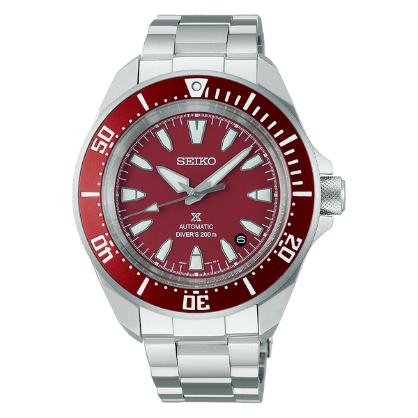 Seiko Prospex SRPL11 – Red Dial Stainless Steel Bracelet
