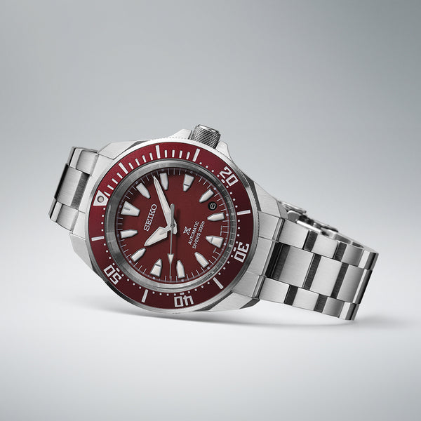 Seiko Prospex SRPL11 – Red Dial Stainless Steel Bracelet
